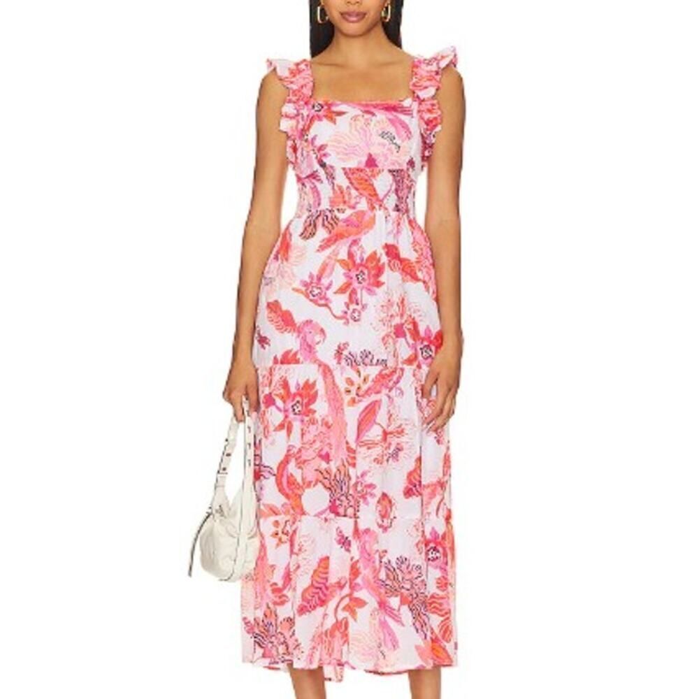 Banjanan Harriet Scarlet Cutout Back Maxi Dress Women’s Size M